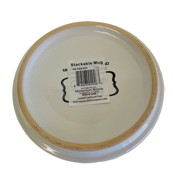 Blue Owls on White Momentum Graydon Hall Large 16 oz Ceramic Coffee Mug - Picture 4 of 4